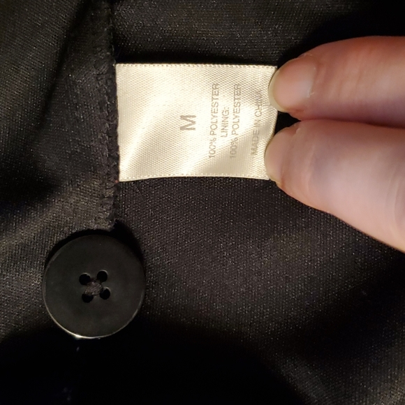 City DKNY black trench coat with hidden button closure - Picture 8 of 8